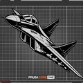 MIG-29 Fulcrum - WallArt - Thumbnail 2
