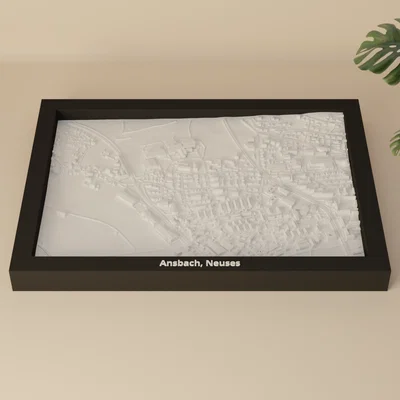 Ansbach, Neuses, Đức - Mô hình 3D Miniature