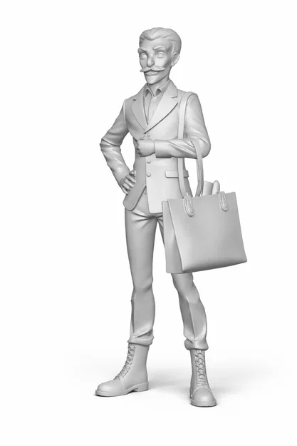 Gentleman – Mẫu người phong cách casual để in 3D - Image 1