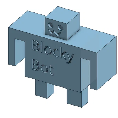 Blocky Bot – Mẫu in dễ dàng để trưng bày
