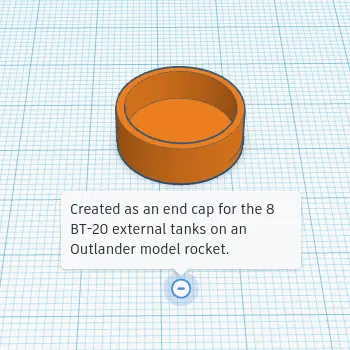 Nắp chụp bình BT-20 cho Outlander (Outlander BT-20 Tank End Cap)