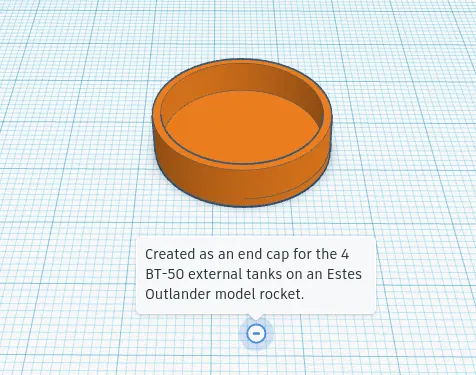 Nắp chụp bình BT-50 cho Outlander (Outlander BT-50 Tank End Cap) - Image 2