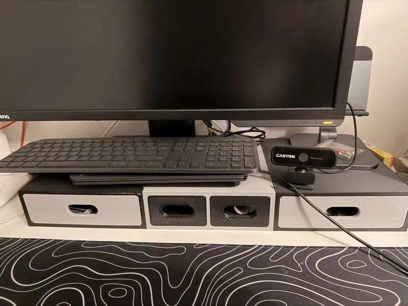 Giá đỡ màn hình module 4 ngăn kéo (mở rộng, lắp bằng connector) - Image 1