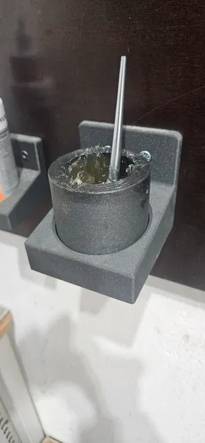 Hộp đựng mỡ + giá treo tường (Grease container + wall mount) - Image 1