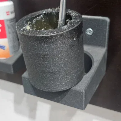 Hộp đựng mỡ + giá treo tường (Grease container + wall mount)