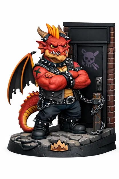 "Scorch" – Rồng Punk Nóng Tính Làm Bảo Kê Hộp Đêm - Image 1