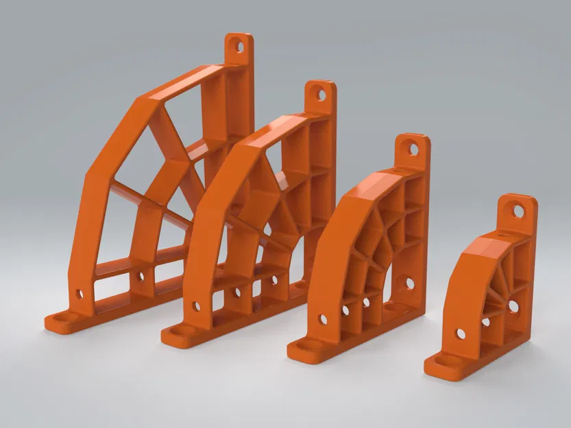 Kệ Đỡ Kệ Đơn Giản – In Không Cần Support, Dễ Lắp, 4 Kích Thước - Image 1