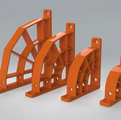 Kệ Đỡ Kệ Đơn Giản – In Không Cần Support, Dễ Lắp, 4 Kích Thước