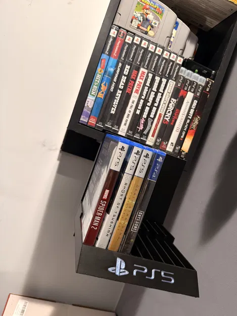 Ngàm gắn kệ đĩa game PS5/Xbox/PC/Console cho kệ dày 16mm - Image 4