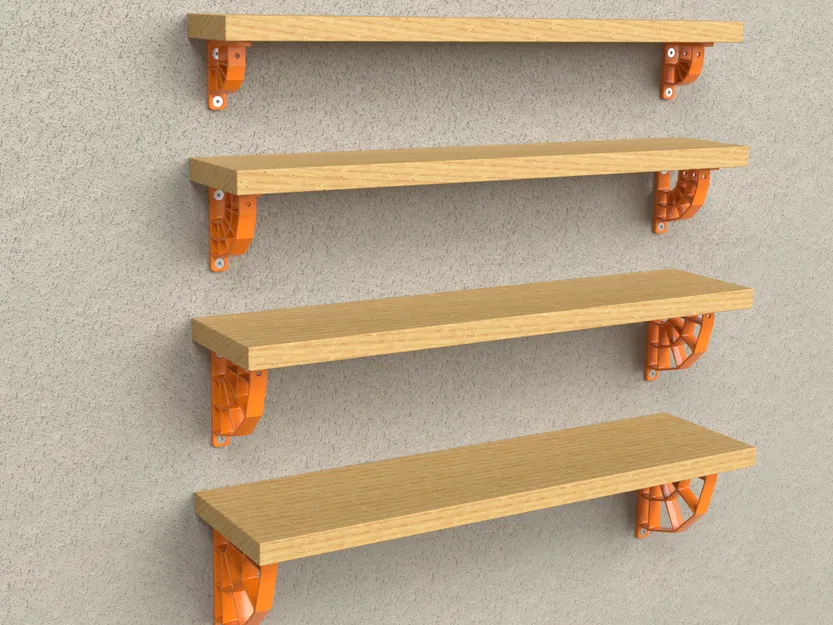 Kệ Đỡ Kệ Đơn Giản – In Không Cần Support, Dễ Lắp, 4 Kích Thước - Image 2