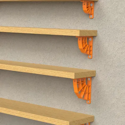 Kệ Đỡ Kệ Đơn Giản – In Không Cần Support, Dễ Lắp, 4 Kích Thước