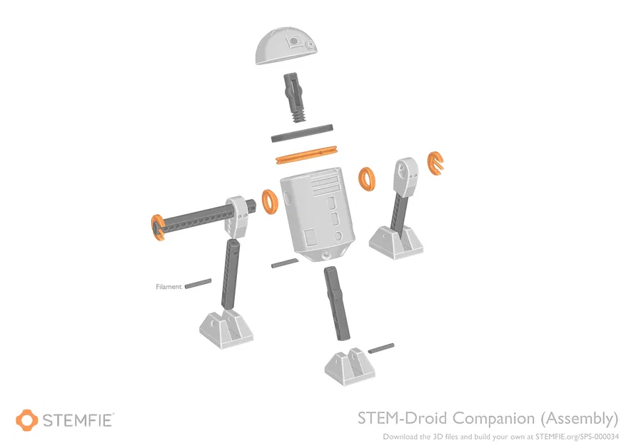 STEM-Droid Companion – Robot STEMFIE để bàn - Image 3