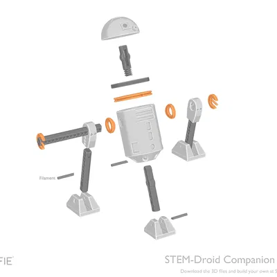 STEM-Droid Companion – Robot STEMFIE để bàn