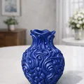 Chậu cây dạng bình hoa có vân (Textured Vase Plant Pot) - Thumbnail 1