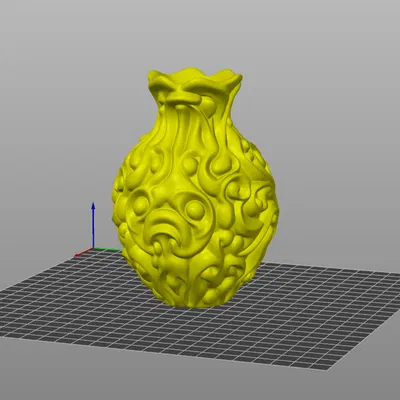 Chậu cây dạng bình hoa có vân (Textured Vase Plant Pot)