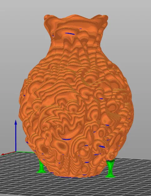 Chậu cây dạng bình hoa có vân (Textured Vase Plant Pot) - Image 3