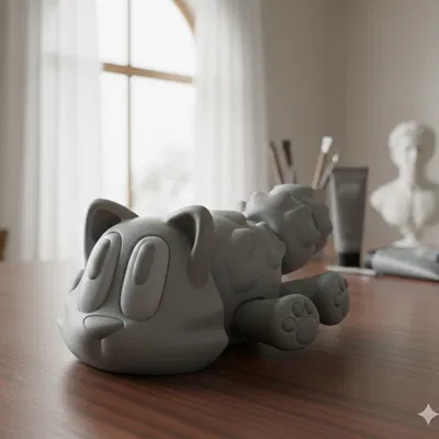 Mèo khớp nối high-poly (Cat articulated high-poly)