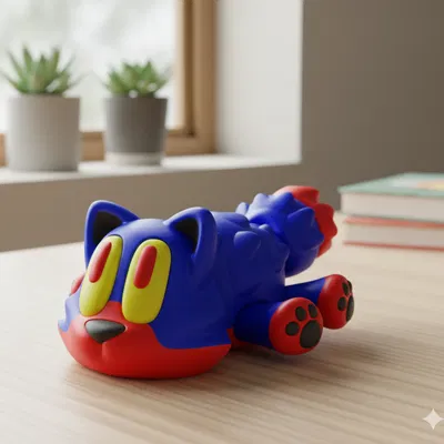 Mèo khớp nối high-poly (Cat articulated high-poly)