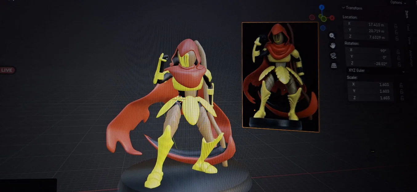 Amiibo Specter Knight custom (tùy biến) - mô hình 3D - Image 1