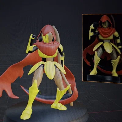 Amiibo Specter Knight custom (tùy biến) - mô hình 3D