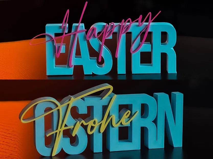 Chữ trang trí “Frohe Ostern / Happy Easter” – Deko Schriftzug - Image 1
