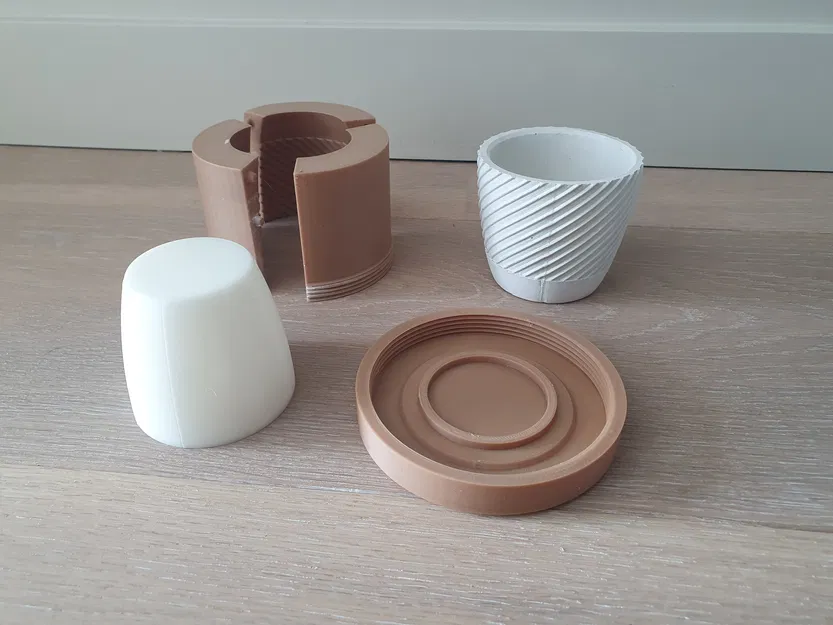 Khuôn chậu cây nhỏ (Small Planter Mold) tái sử dụng - Image 1