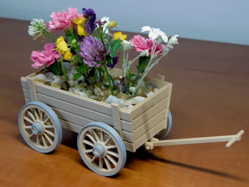 Giỏ xe chở hoa (Flowers in a cart) - Image 2