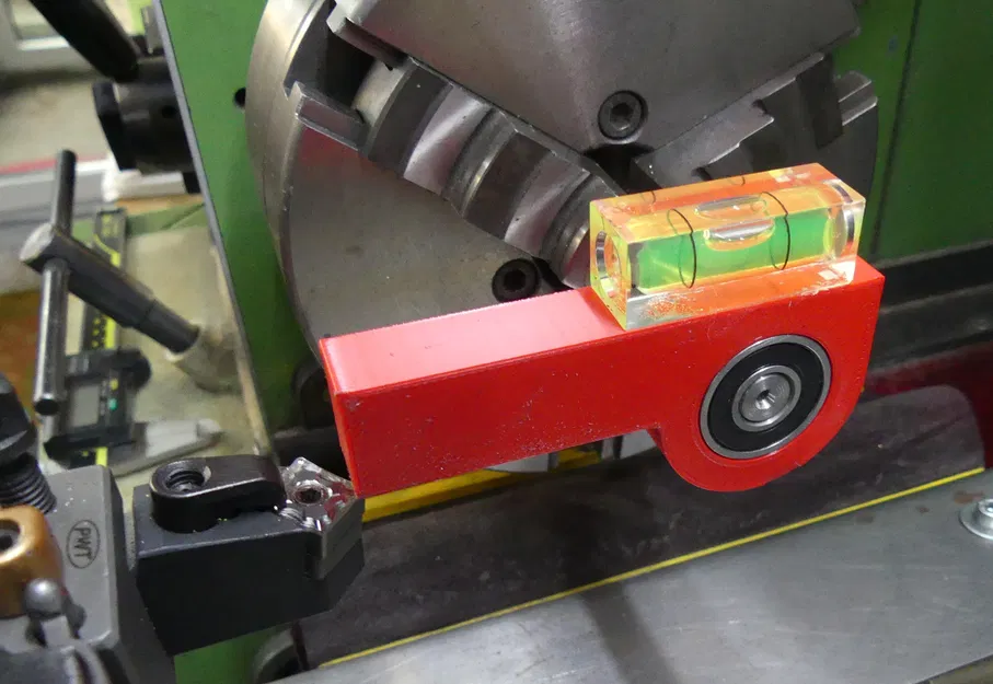 Thước Canh Tâm Dao Tiện (Lathe Tool Centering Gage) kèm Bubble Level - Image 1