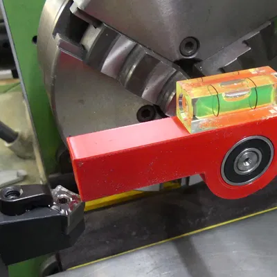 Thước Canh Tâm Dao Tiện (Lathe Tool Centering Gage) kèm Bubble Level