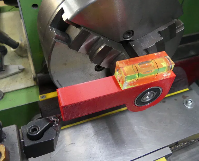 Thước Canh Tâm Dao Tiện (Lathe Tool Centering Gage) kèm Bubble Level - Image 2