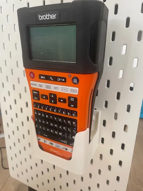 Bracket gắn máy in nhãn Brother E550W cho Ikea Skadis - Image 1