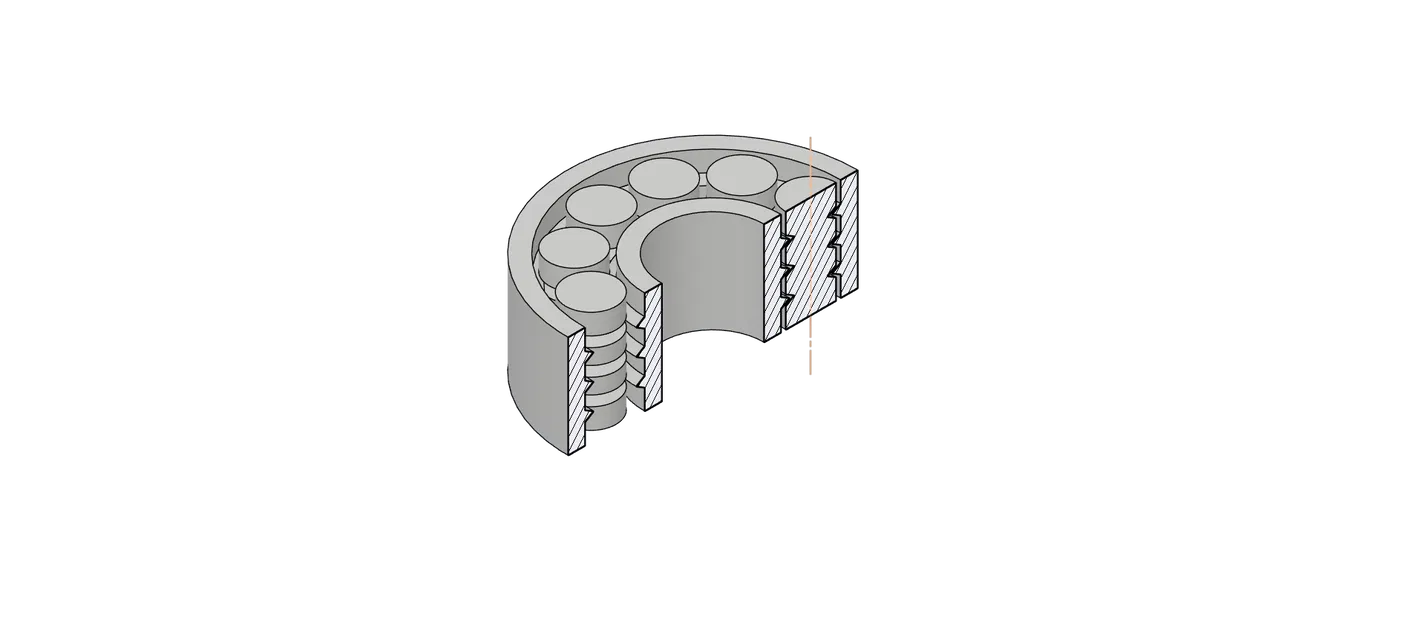 606 Bearing (Vòng bi 6x17x6 mm, 11 pin) - Image 1