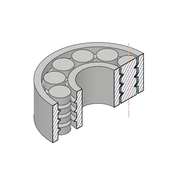 606 Bearing (Vòng bi 6x17x6 mm, 11 pin)