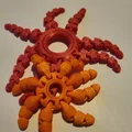 Nhẫn Bạch Tuộc Mini Khớp Nối – Flexible Fidget in 3D (STL) - Thumbnail 2