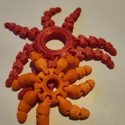 Nhẫn Bạch Tuộc Mini Khớp Nối – Flexible Fidget in 3D (STL)