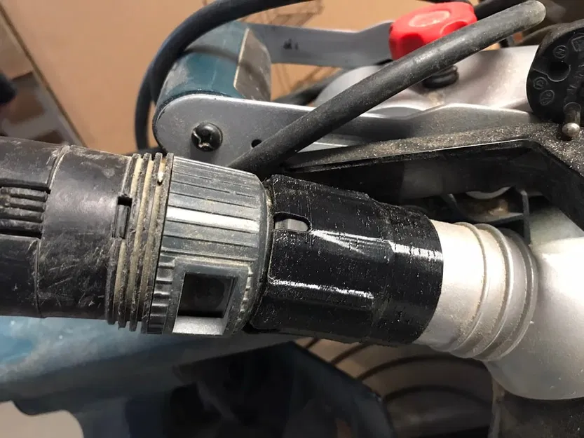 Makita SP6000J và máy hút bụi (Makita VC) - Ngàm giữ ống chống tuột - Image 2