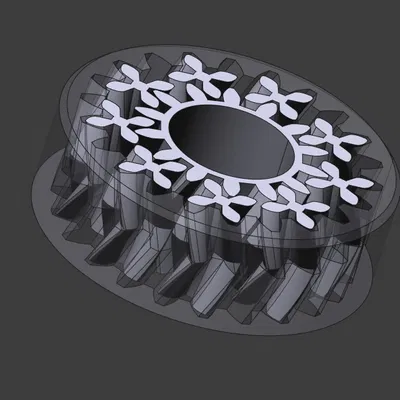 608 Bearing - Planetary Herringbone - print in place