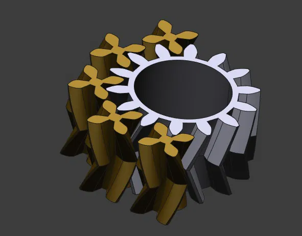 608 Bearing - Planetary Herringbone - print in place - Image 5