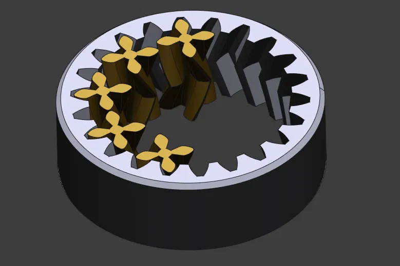 608 Bearing - Planetary Herringbone - print in place - Image 6