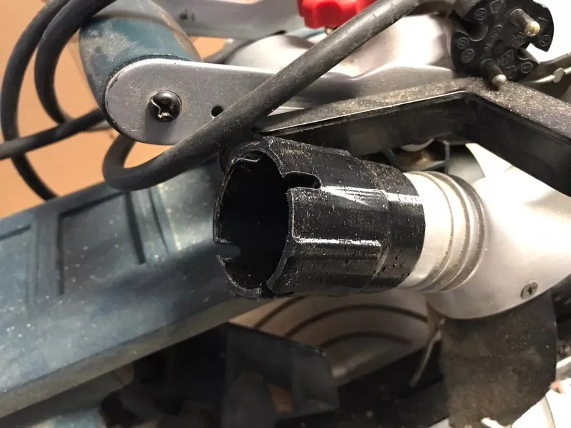 Makita SP6000J và máy hút bụi (Makita VC) - Ngàm giữ ống chống tuột - Image 3