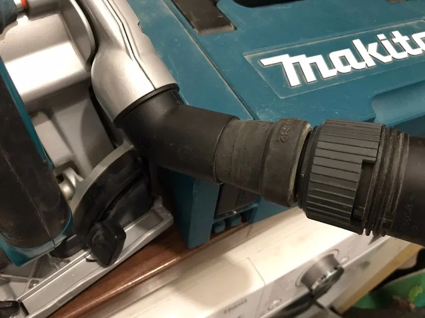 Makita SP6000J và máy hút bụi (Makita VC) - Ngàm giữ ống chống tuột - Image 6