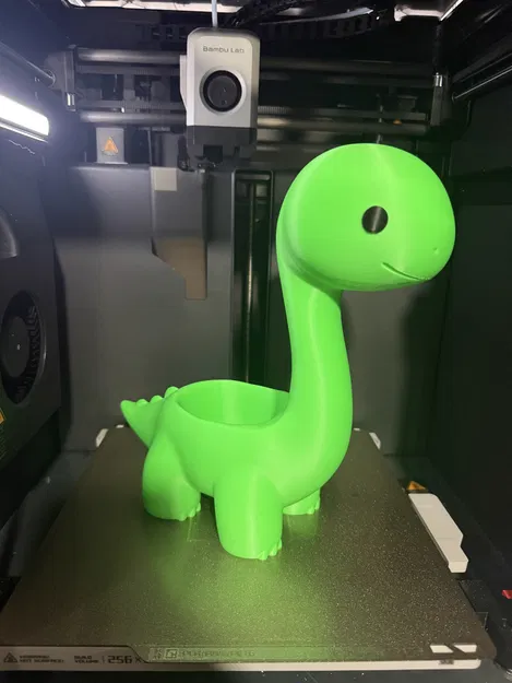 Chậu trồng cây Chibi Brachiosaurus dễ thương (No AMS) có lỗ thoát nước - Image 1