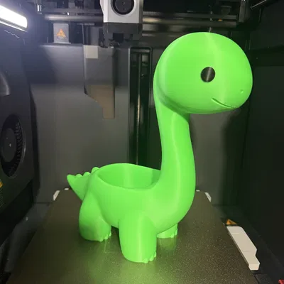 Chậu trồng cây Chibi Brachiosaurus dễ thương (No AMS) có lỗ thoát nước