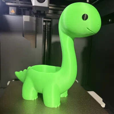 Chậu trồng cây Chibi Brachiosaurus dễ thương (No AMS) có lỗ thoát nước
