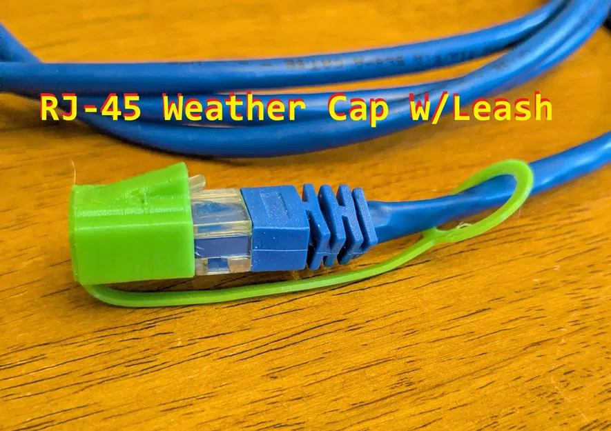 Nắp che thời tiết RJ-45 kèm dây giữ (leash) – EASY-TPU - Image 1