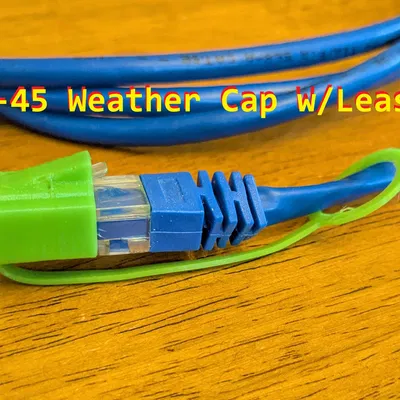 Nắp che thời tiết RJ-45 kèm dây giữ (leash) – EASY-TPU