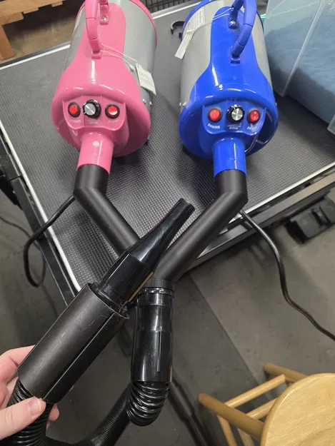 Adapter chia chữ Y 2-đầu vào 1-đầu ra cho ống máy sấy thú cưng - Image 2