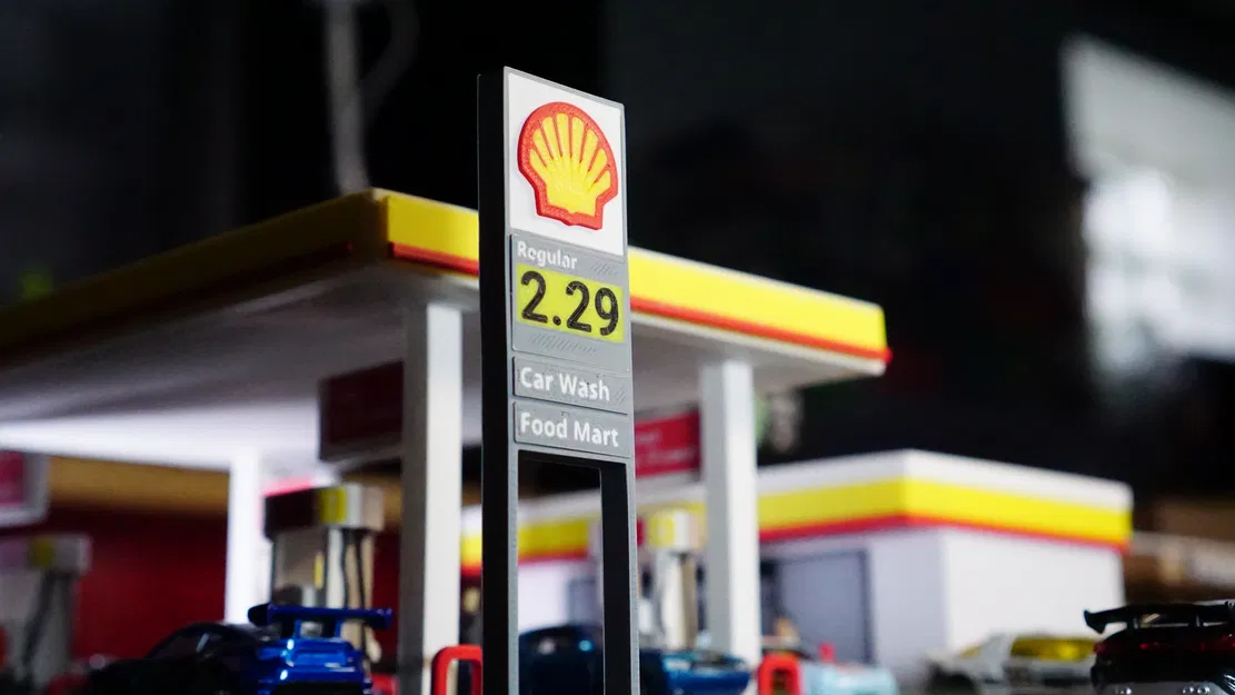 Bộ Mô Hình Trạm Xăng Shell - Diorama Tỷ Lệ 1:64 - Image 10