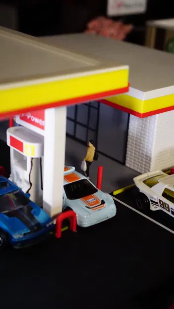 Bộ Mô Hình Trạm Xăng Shell - Diorama Tỷ Lệ 1:64 - Image 15