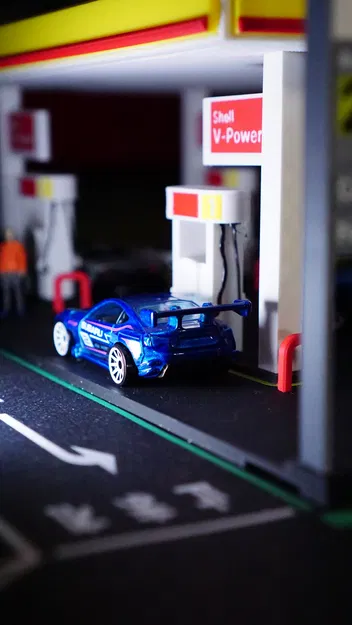 Bộ Mô Hình Trạm Xăng Shell - Diorama Tỷ Lệ 1:64 - Image 16